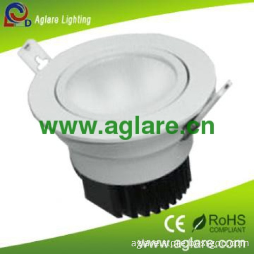 Hot sales!!! 10w cob led AC90-260V round indoor led downlight with CE
